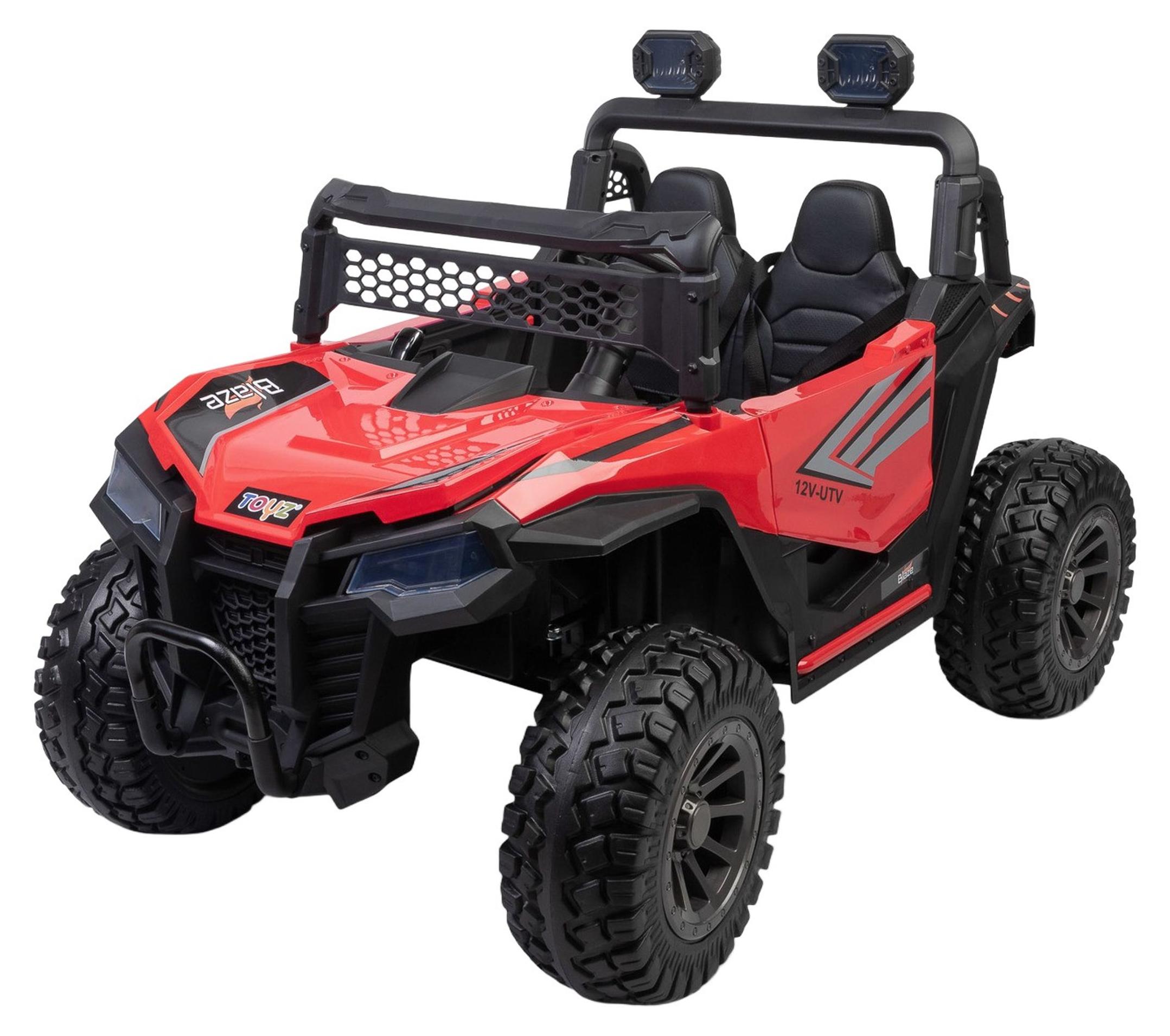 Blaze Akku-Kinderauto Geländewagen 2-Sitzer 12 V, rot, mit Fernbedienung