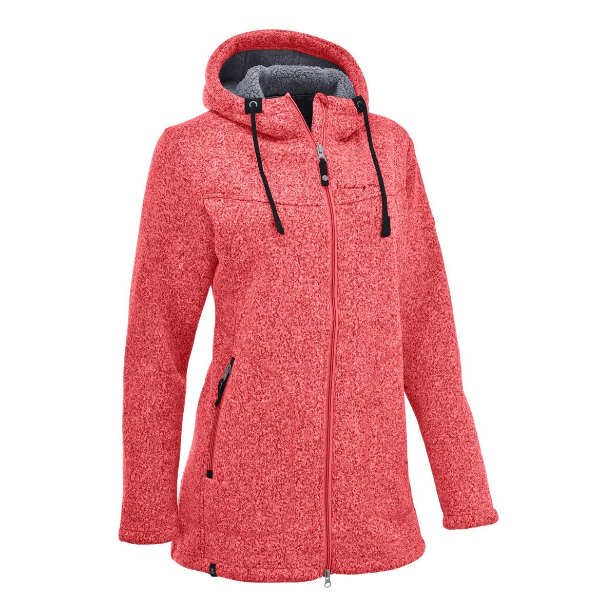 MAUL Sport Wilde Kaiserin - Strickfleece Mantel m. Kap. lila (82) 34 5813700202-82-34