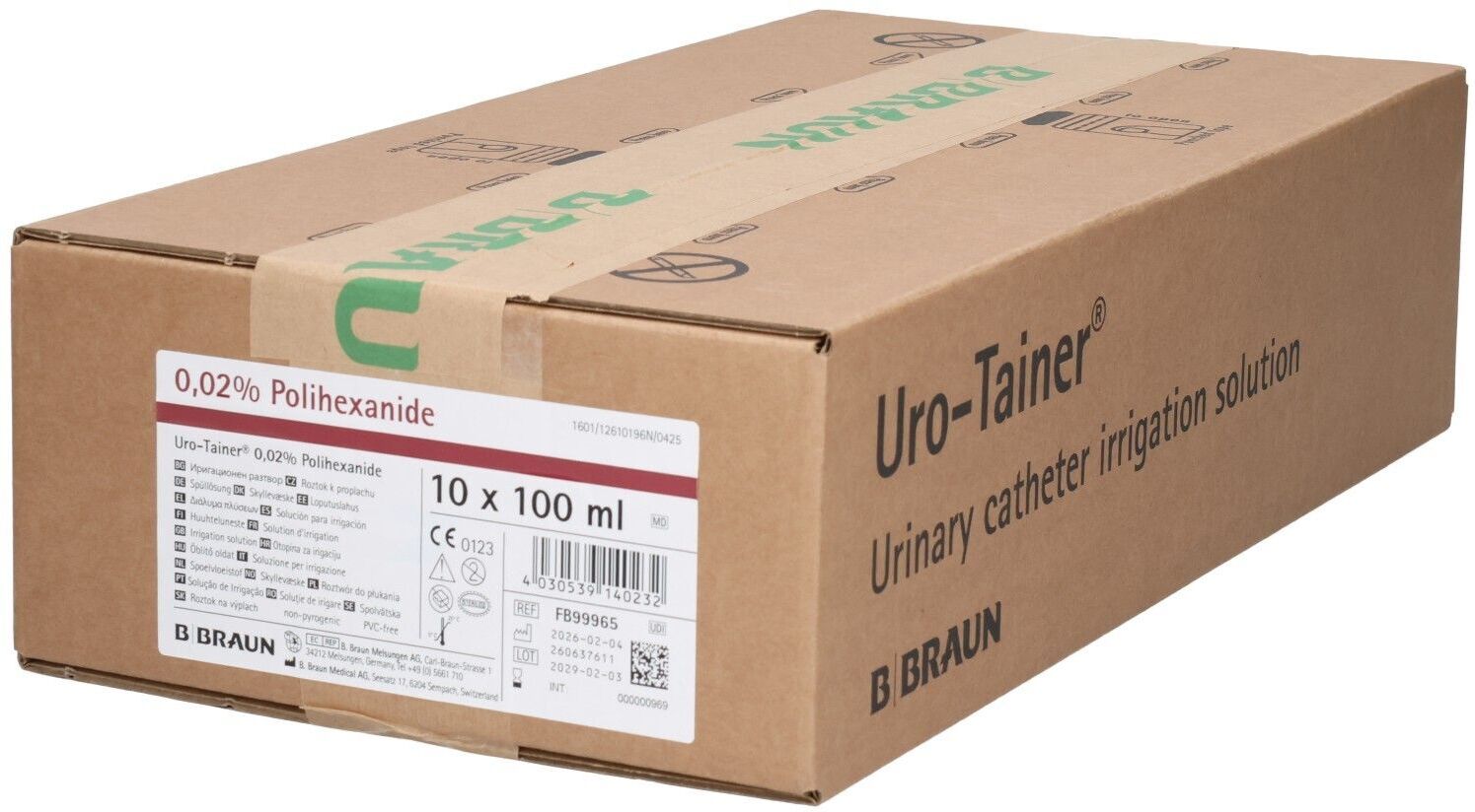 Braun URO Tainer Polihexanid 0,02% Lösung 10x100 ml