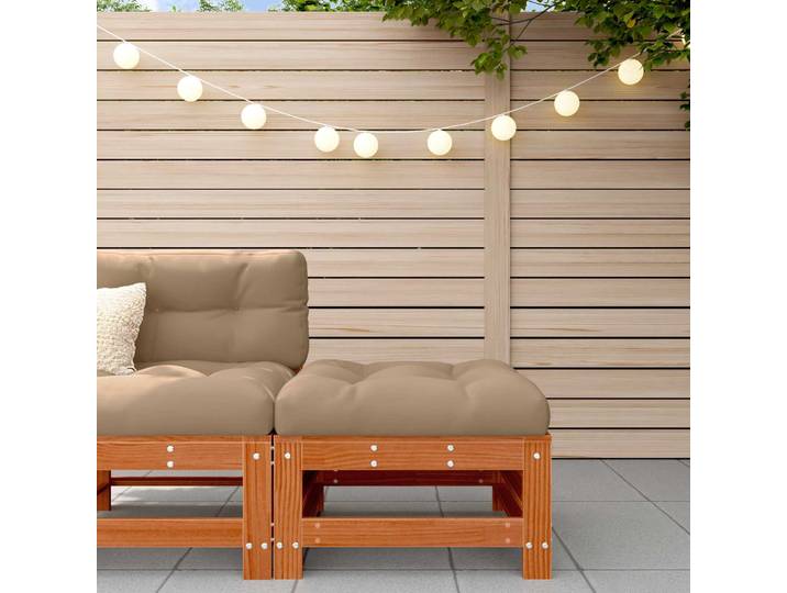 vidaXL Garden Footrest Massives Kiefernholz Wachsboden Kiefer