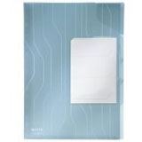 LEITZ 3 Organisationshüllen CombiFile DIN A4 blau genarbt 0,20 mm