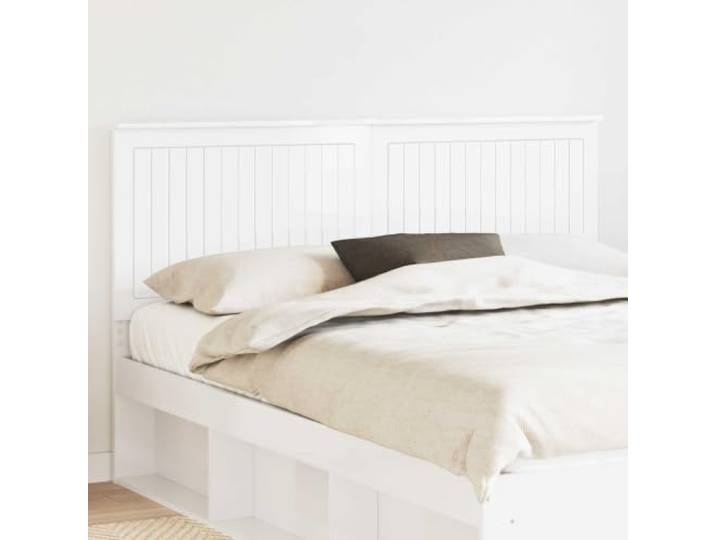 RJPLMFV Kopfteil für Bett, Weiß, glänzend, 160 cm, Holz Minimalistisches Design, einfache Pflege, einfache Montage, Lesekomfort