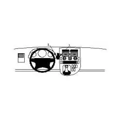 BRODIT 852302 ProClip Halterung - Mercedes Benz V-Klasse / Vito 1996 - 2003 H...