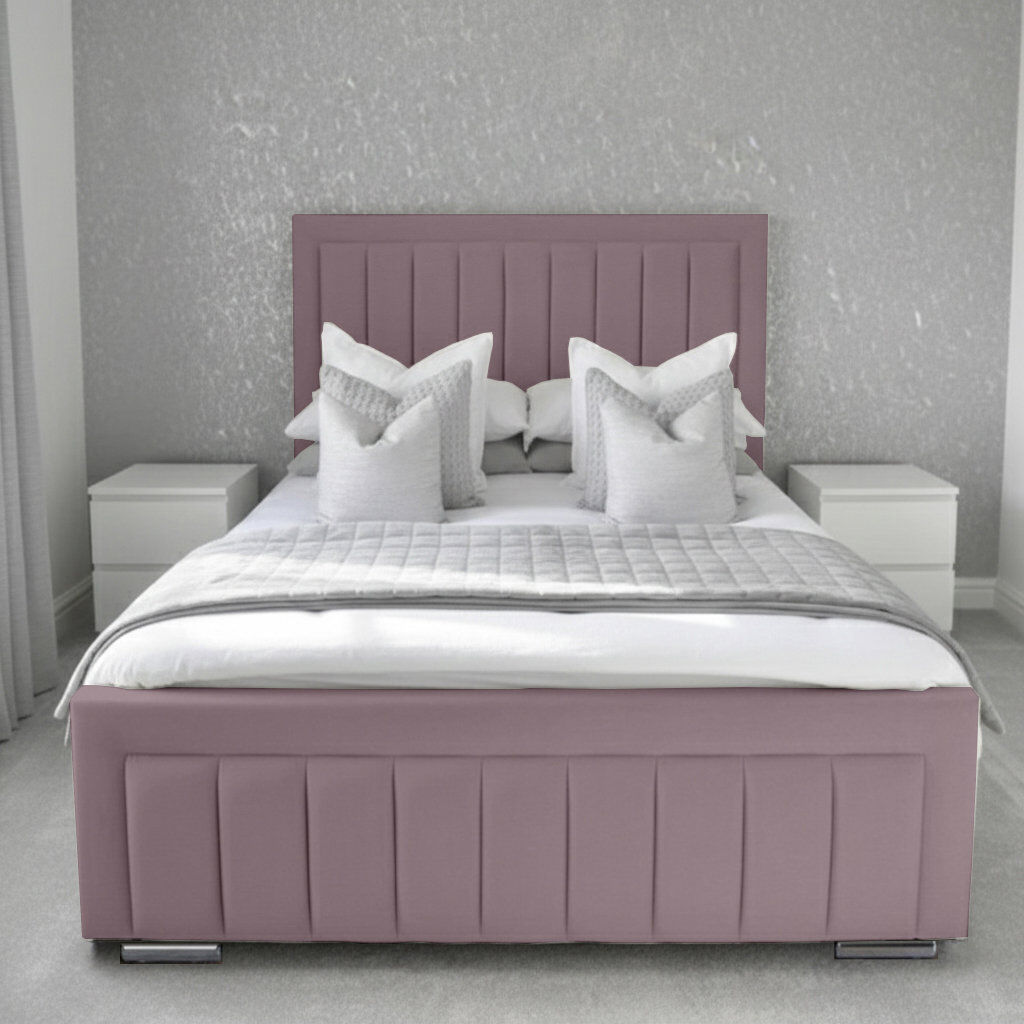 Canora Grey Abianna Upholstered Bed Lilac Small Double (4')
