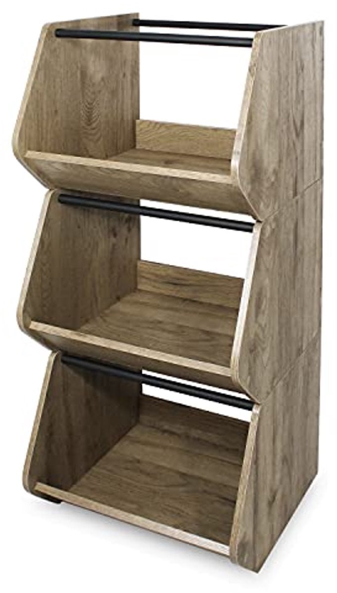 Houten kast met planken - Opbergrek voor keuken, woonkamer en badkamer