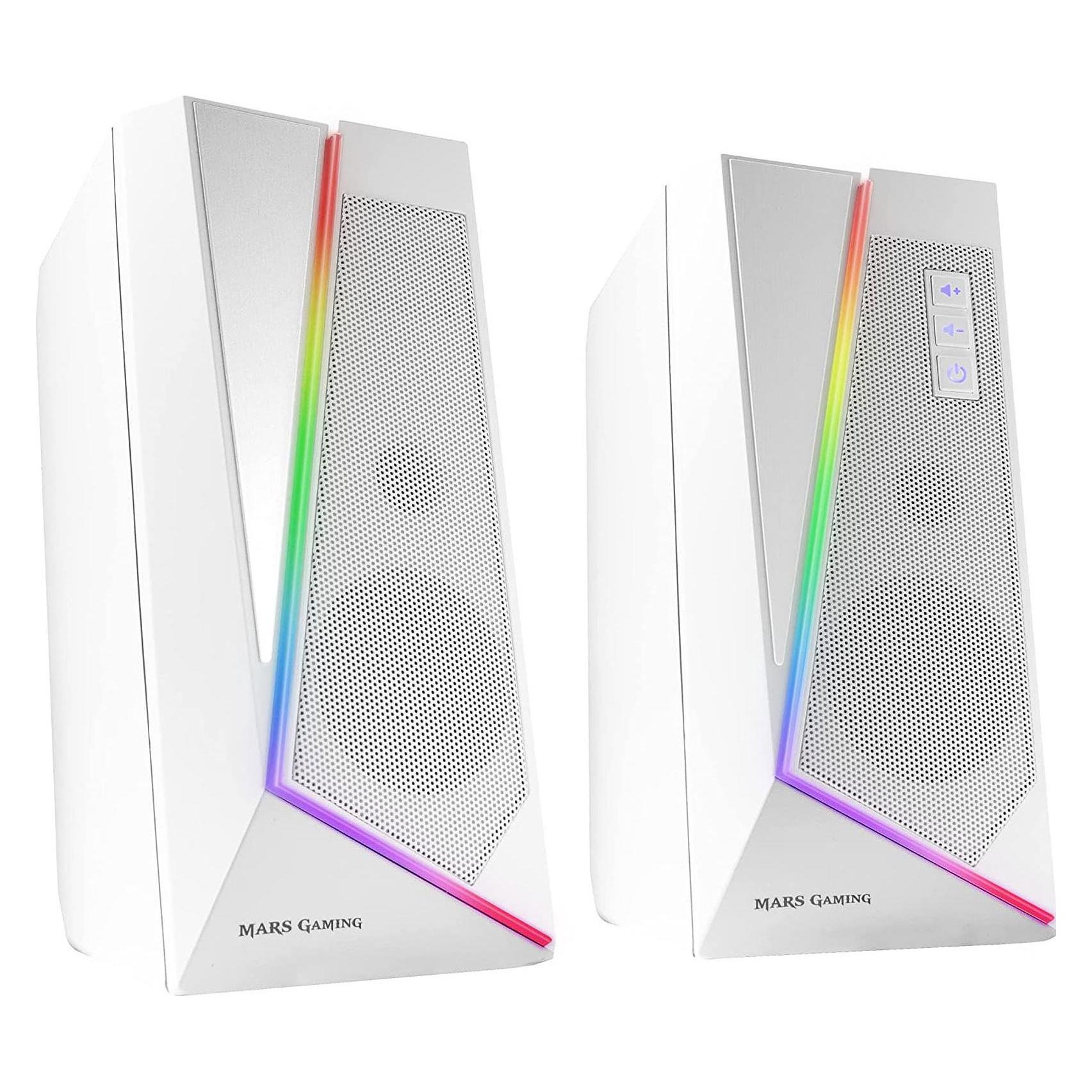 Mars Gaming Enceintes Bluetooth Ms7 RGB (Blanc) (MS7W)