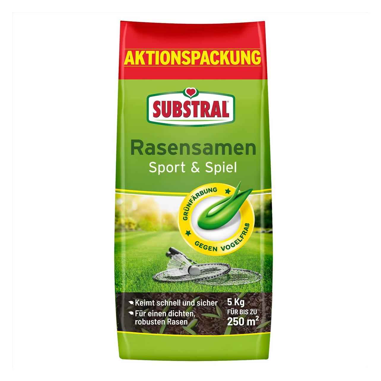 Substral Rasensamen Sport und Spiel 5 kg fr 250 m (Rasensamen) (86231)