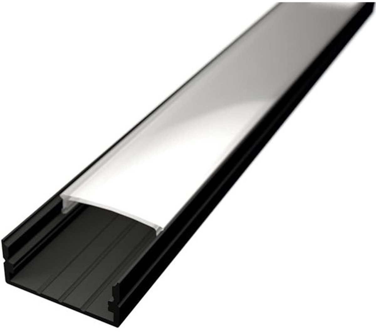 Set van 2 aluminium profiel strips voor eenvoudige LED profiel bevestiging van extra breedte