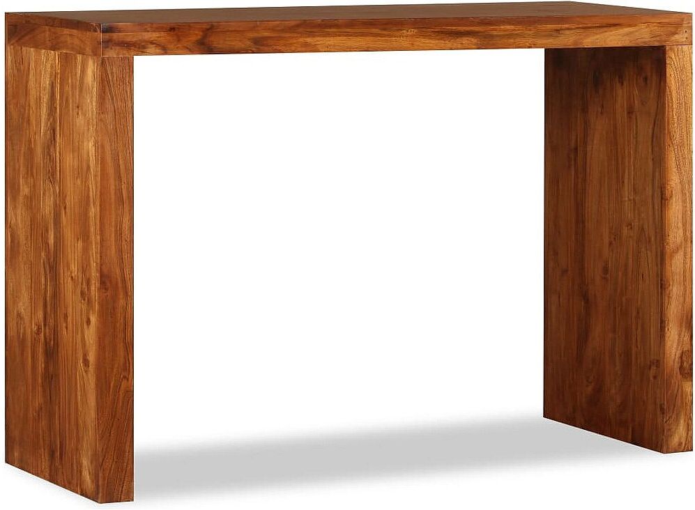 Clicnbuy Mesa consola Madera sólida con acabado miel 110x40x76 cm