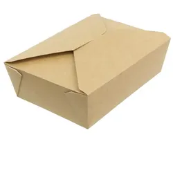 MONOUSO - SnackBox Amerikanische Kraft 19,7x14x6,5cm 1800ml (200 Stück)