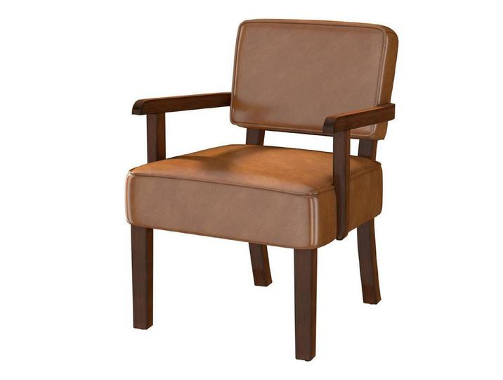 LuxusKollektion Loungesessel Loungesessel Kunstleder Relaxsessel Lesesessel Leder Braun 1 Stuhl