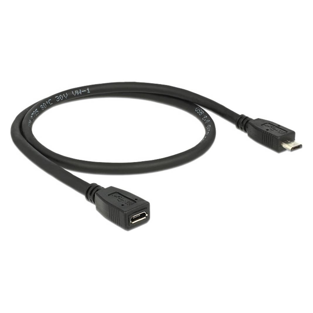 Delock USB 2.0 Verlängerungskabel (0.50 m, USB 2.0) (83567)