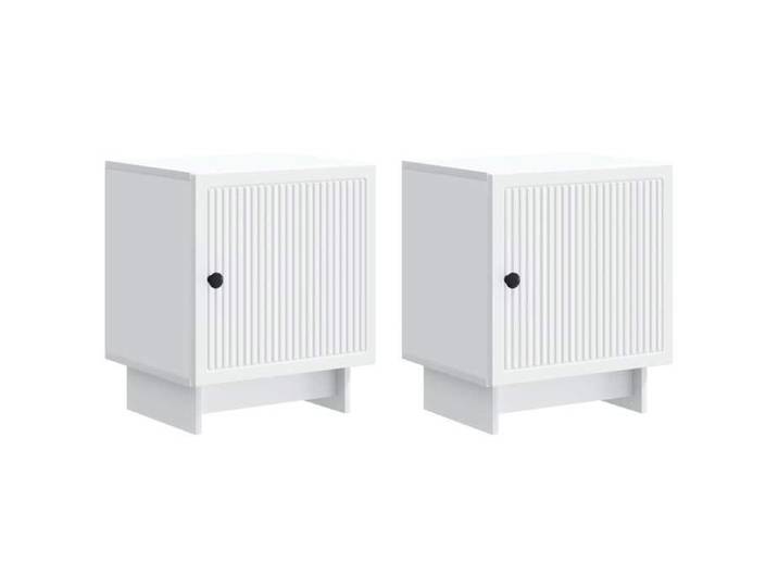 LEMON Cabinet de chevet - VIDAXL - MODERNE - 2 pc Blanc 43 x 34 5 x 50 cm &1_4873