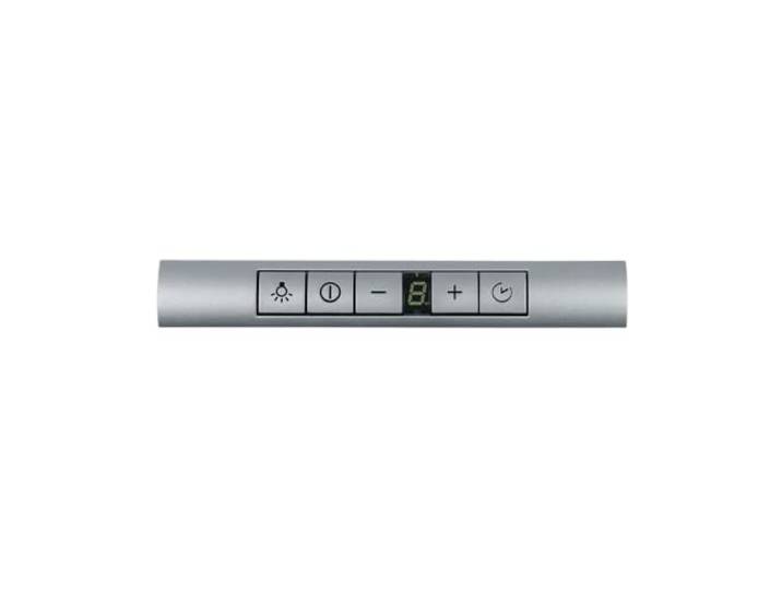 easyPART passend für BOSCH 00646886 Bedieneinheit Bedienblende silber Dunstabzugshaube, Siemens 646886, Aufdruck Lampe, Power, Uhr, BSHG00498326, Steuerpanel, Bedienfeld Abzugshaube, Dunstabzug