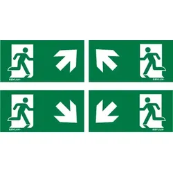 ESYLUX Ersatz-Piktogrammfolien 4 Folien 24m SLE 24 SYMBOL SET II