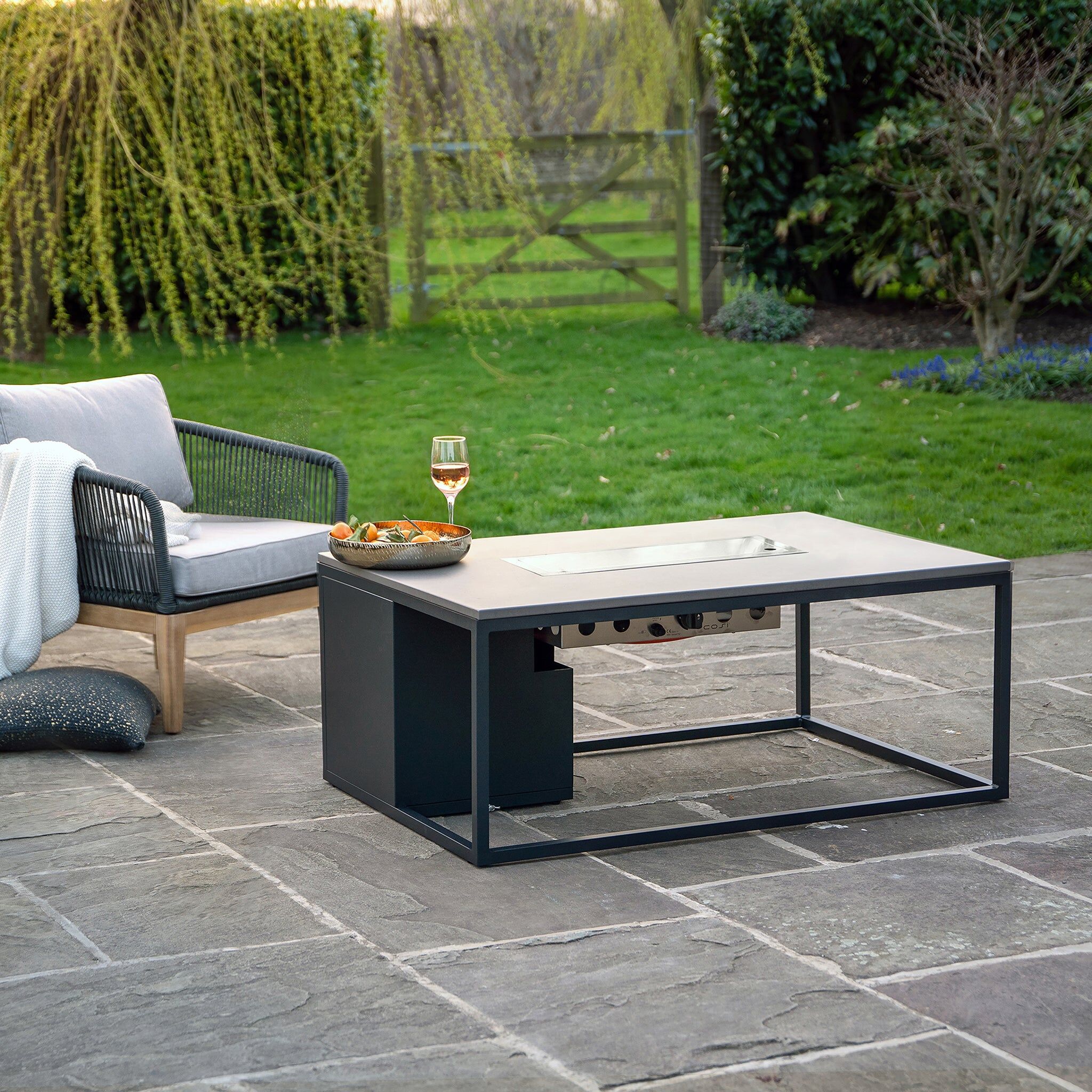 Cosi - Cosiloft 120 Black and Grey Fire Pit Table