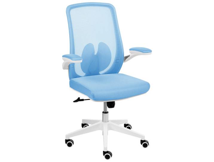 Beliani Bürostuhl Hellblau Overlord, 49x100x63 cm, Büromöbel, Bürostühle, Drehstühle