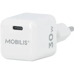Mobilis 001383 (30 W, 1 Port), USB Ladegerät, Schwarz, Weiss