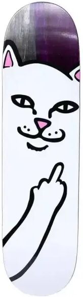 Skateboard Deck RIPNDIP Lord Nermal (8.5" - Schwarz/Pink)