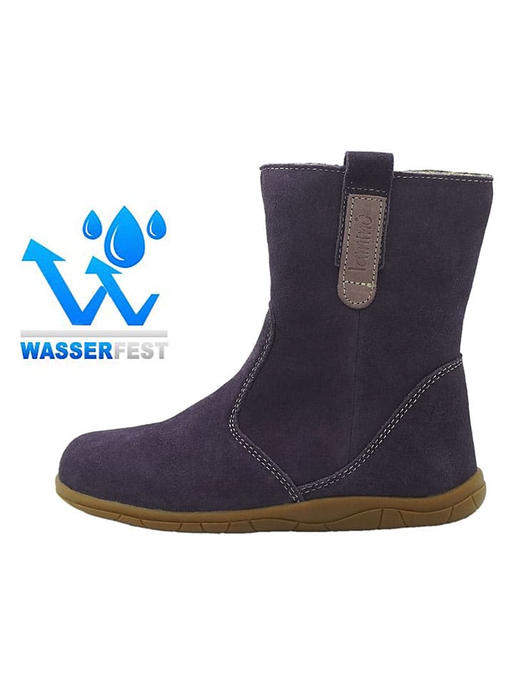 lamino Leder-Barfuß-Boots in Lila - 32