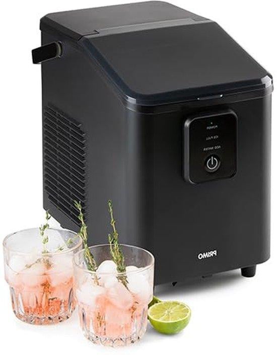 Primo IJsmachine - IJsblokjesmaker - 12kg per dag - Mat Zwart