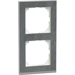Merten Decor-Rahmen 2-fach Schiefer/aluminium MEG4020-3669