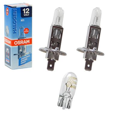 Osram 2x H1 ORIGINAL LINE 12V 55W Faltschachtel+W5W [Hersteller-Nr. 64150] für Ford, Kia, Opel