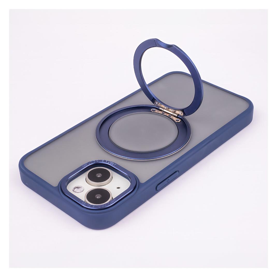 OEM Mag Ring Drehbare Hülle für iPhone 12 / 12 Pro 6,1" navy blau (Apple iPhone 12, Apple iPhone 12 Pro) (GSM178748)