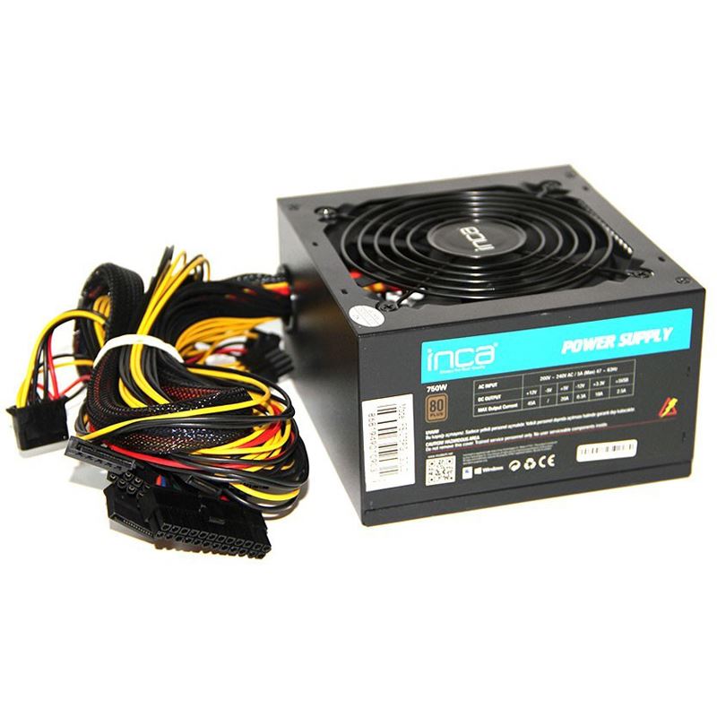 750 Watt INCA 80+ Brinze POWER SUPPLY 80 PLUS