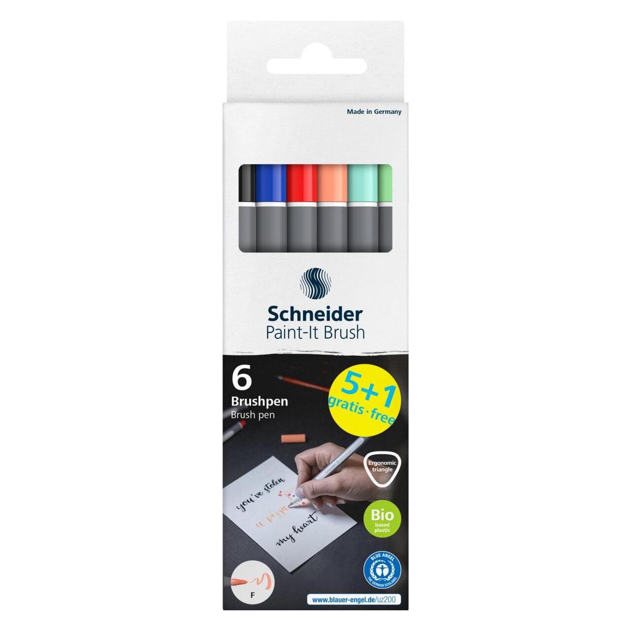 Schneider Paint-It 070 Filzstifte farbsortiert, 6 St. (6x) (ML07010503)