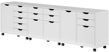 Winsome Wood Halifax 3-Pc Cabinet Set with File Drawer, White