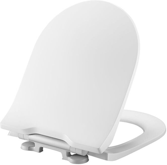 Pressalit Projecta D Solid Pro WC-Sitz 1006011-DG4925 weiß polygiene, mit Deckel, Standard, Kombi-Scharnier DG4, Edelstahl