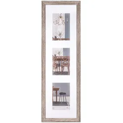 walther + design Fiorito Holz Galerie Bilderrahmen 3x 10x15 cm, NUSSBAUM