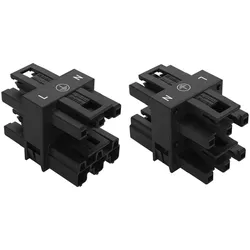 Wago 770-607 3-fach-Verteiler,3-polig,Kod. A,schwarz 770607  - 50 Stück