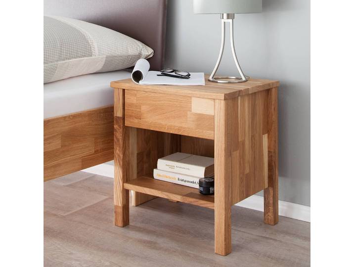 Nachtkommode LayaWOOD 47 x 49 x 37cm Braun/Eiche