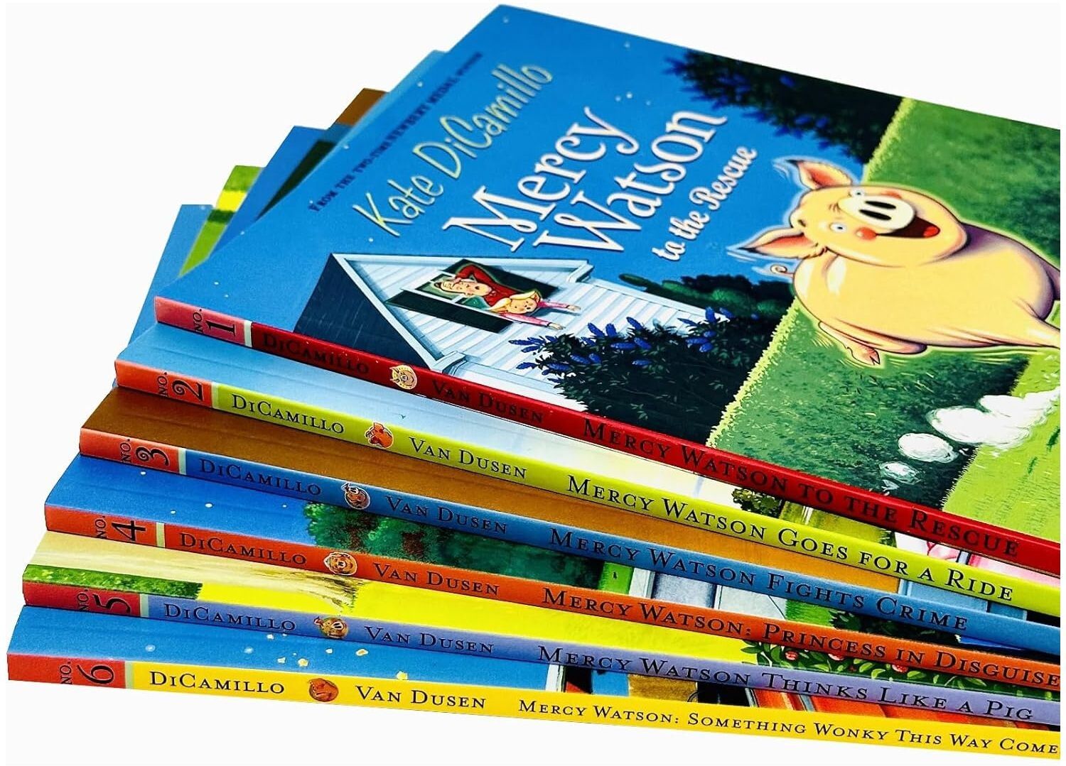 Walker Books Mercy Watson Books 1–6 Collection Set by Kate DiCamillo – Funny Adventure Stories Collection for Kids
