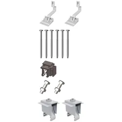 VAILLANT Schrägdach-Set, Erweiterung +1 für Montage 1 x VPV P, Rahmen silber