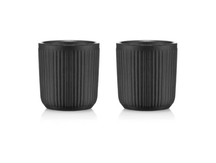 Bodum Lot de 2 mugs à double paroi Douro 10 cl Noir