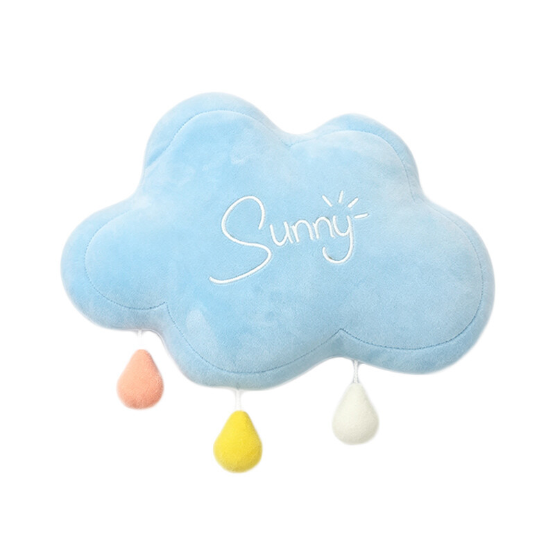 JORDAN&JUDY Zacht sterrenkussen Wolken Blauw Polyester