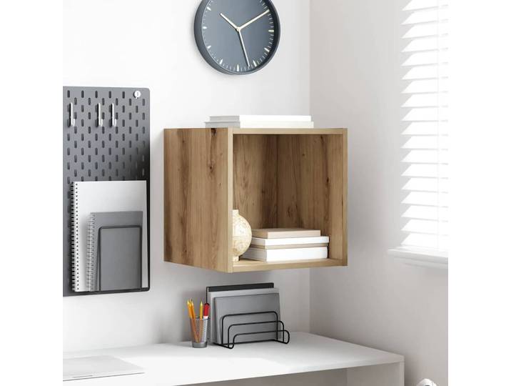 vidaXL Wandschrank Wandhalterung Artisan-Eiche 37 x 37 x 37 cm