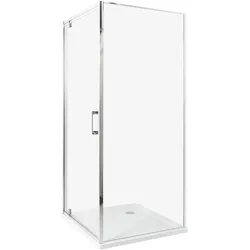 DUSCHKABINE 80/80/185 cm Silber Darli