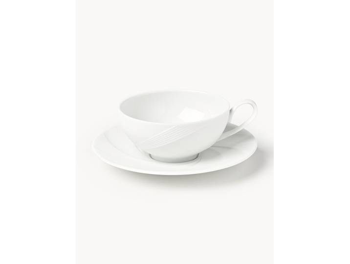 Tasses à thé avec sous-tasses Adonis, 4 pièces