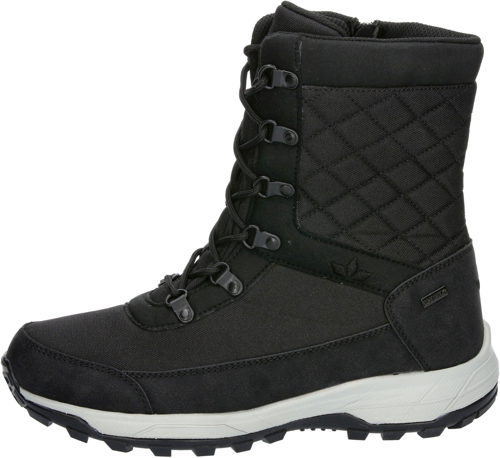 Winterstiefel LICO "Winterboot Glace", Damen, Gr. 36, schwarz, Synthetik, Schuhe Winterstiefel schwarz 36