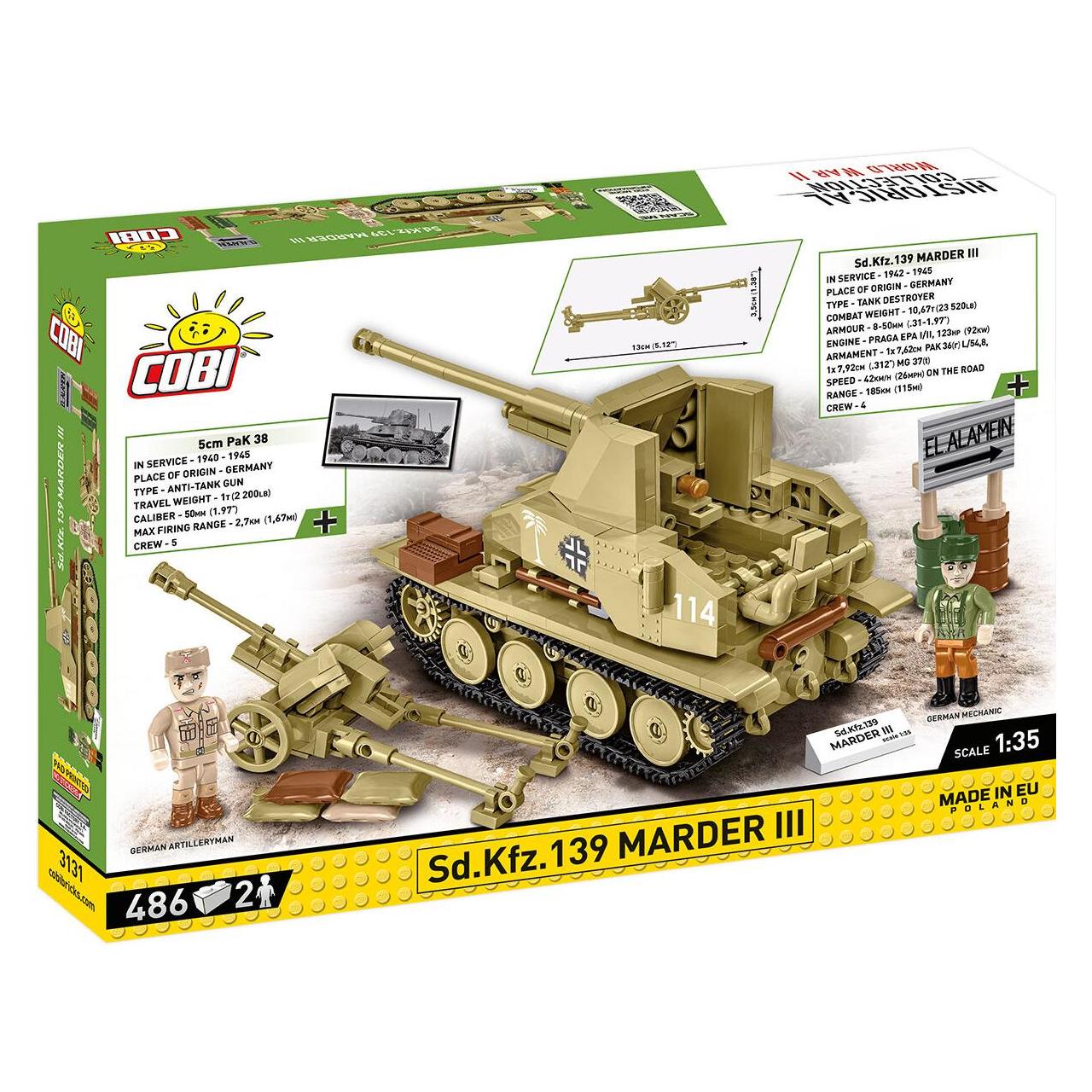 Cobi Historical Collection 3131 - Sd.Kfz.139 Marder III (COBI-3131)
