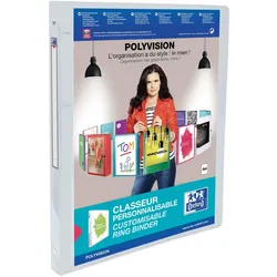 OXFORD Präsentationsringbücher 4-Ringe DIN A4 2 cm transparent