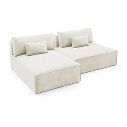 ECKSOFA Georgia Cremeweiß
