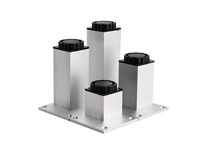 FLYIODFCXV 4-teilig, Aluminiumlegierung, rutschfest, for Sofa, Nachttisch(Silver,35cm(13.8in))