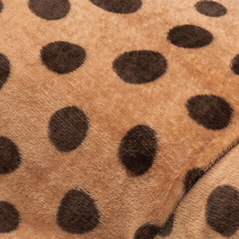 Wellness-Fleece "Animal-Dots", braun-color