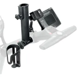 Motocaddy Zubehörpaket (GPS/Smartphonehalter, Score-, Schirm- & Getränkehalter), schwarz