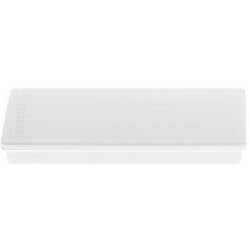 magnetoplan Magnet Magnet Block II (B x H) 55 mm x 22 mm rechteckig Weiß 10 St. 1665100